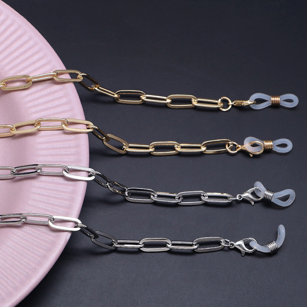 Gold Paperclip Link Mask Lanya - Mask Chain Holder recension och pris